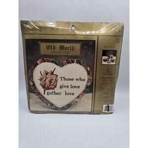 Vintage Old World Collection Cross Stitch Stitchery Kit Picture Photo Frame